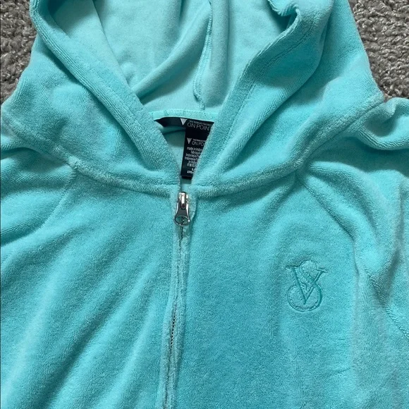 Victoria’s Secret Crop Fleece Zip-Up Jacket - Picture 2 of 6